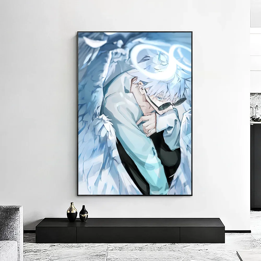 Jujutsu Kaisen Satoru Gojo Poster Minimalist Aesthetics Print Canvas Painting for Living Room Modern Home Decor