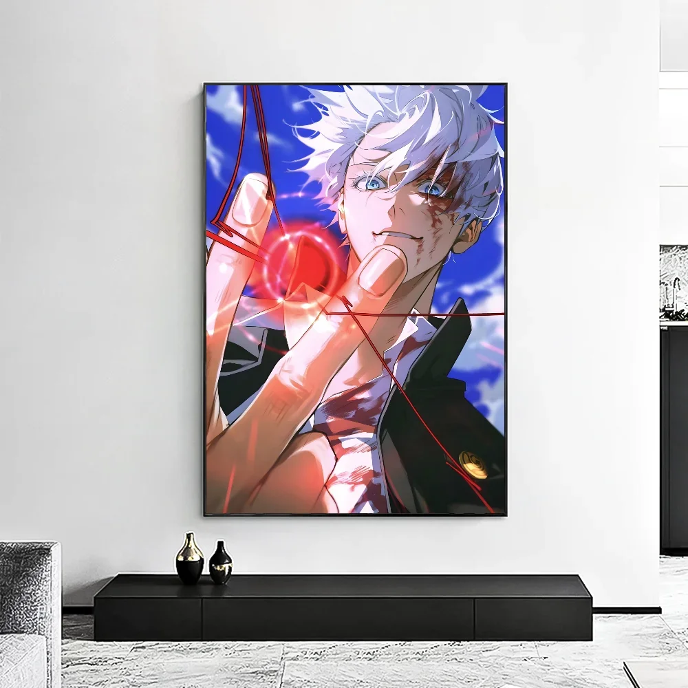 Jujutsu Kaisen Satoru Gojo Poster Minimalist Aesthetics Print Canvas Painting for Living Room Modern Home Decor