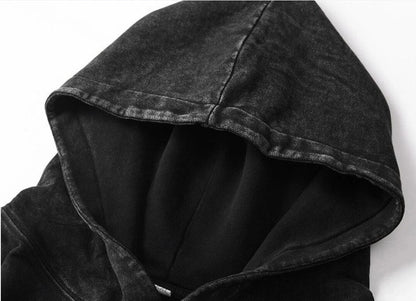 Japanese Jujutsu Kaisen Anime Hooded Washed Hoodie Autumn and Winter New Men's and Women's Loose Versatile Couple Top