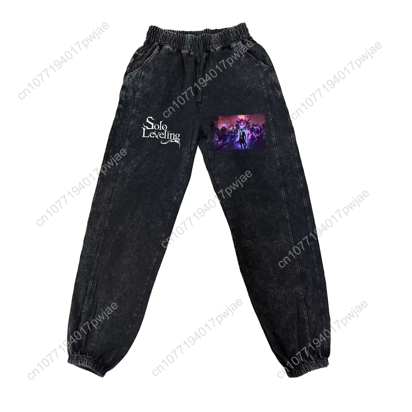 Anime Solo Leveling Sung Jin-Woo Pants Man Woman Teenager Vintage Trousers Cotton Elastic Sweatpant Custom Made Pant With Pocket