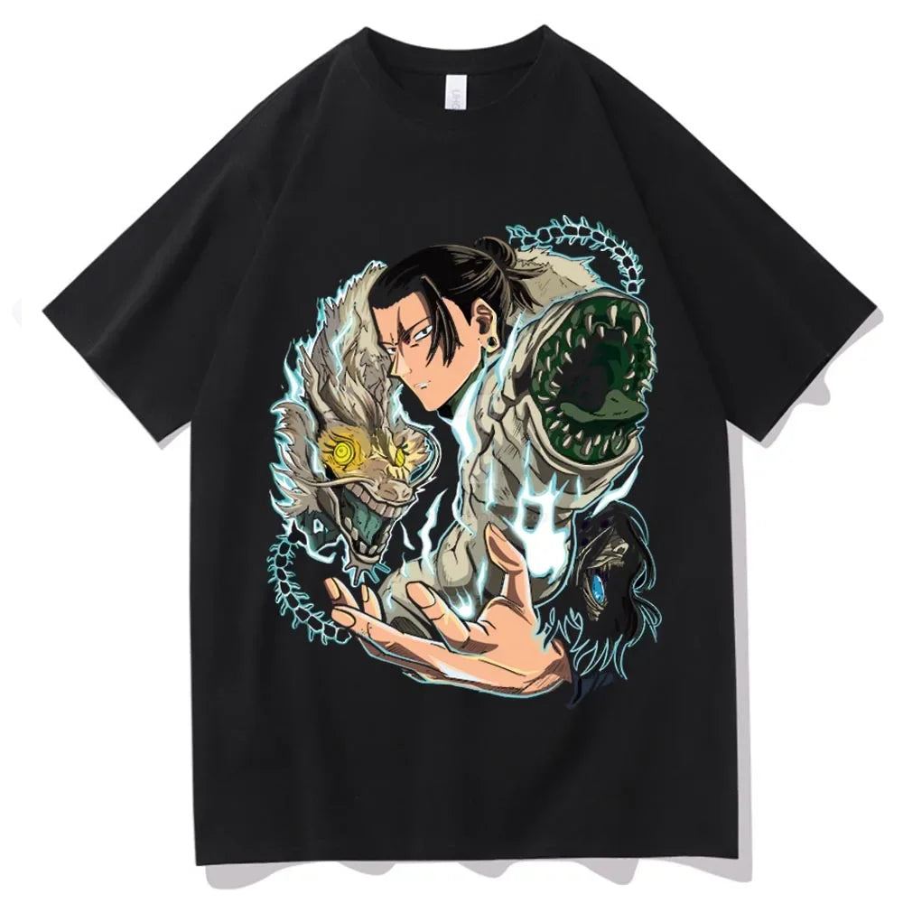 Men's Japanese Jujutsu Kaisen Geto Suguru cartoon anime Harajuku printed short-sleeved T-shirt casual wear