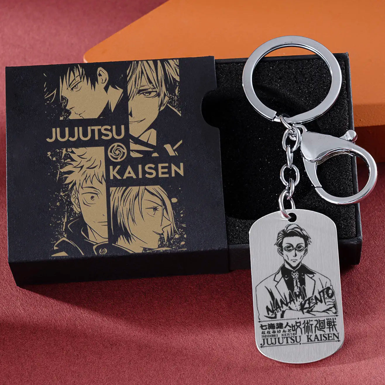 Jujutsu Kaisen Gojo Satoru keychain chain pendant anime cartoon two-dimensional titanium steel school bag jewelry holiday gift