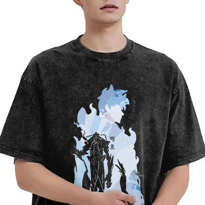 S-Solo L-Leveling T-Shirt Summer Y2K Fun T-Shirts 2025 Casual Harajuku Tee Shirt For Male Short-Sleeved Loose Top Tees