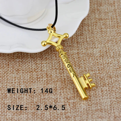 Attack On Titan Necklace Eren Key Shingeki No Kyojin Pendant Fashion Vintage Retro Anime Jewelry For Men Cosplay