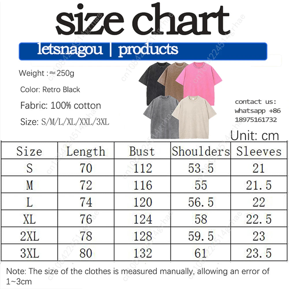 Harajuku Japanese Anime Streetwear Graphic T-Shirt Summer Short Sleeve Cotton Tshirt Jujutsu Kaisen Print Vintage Washed Tshirt