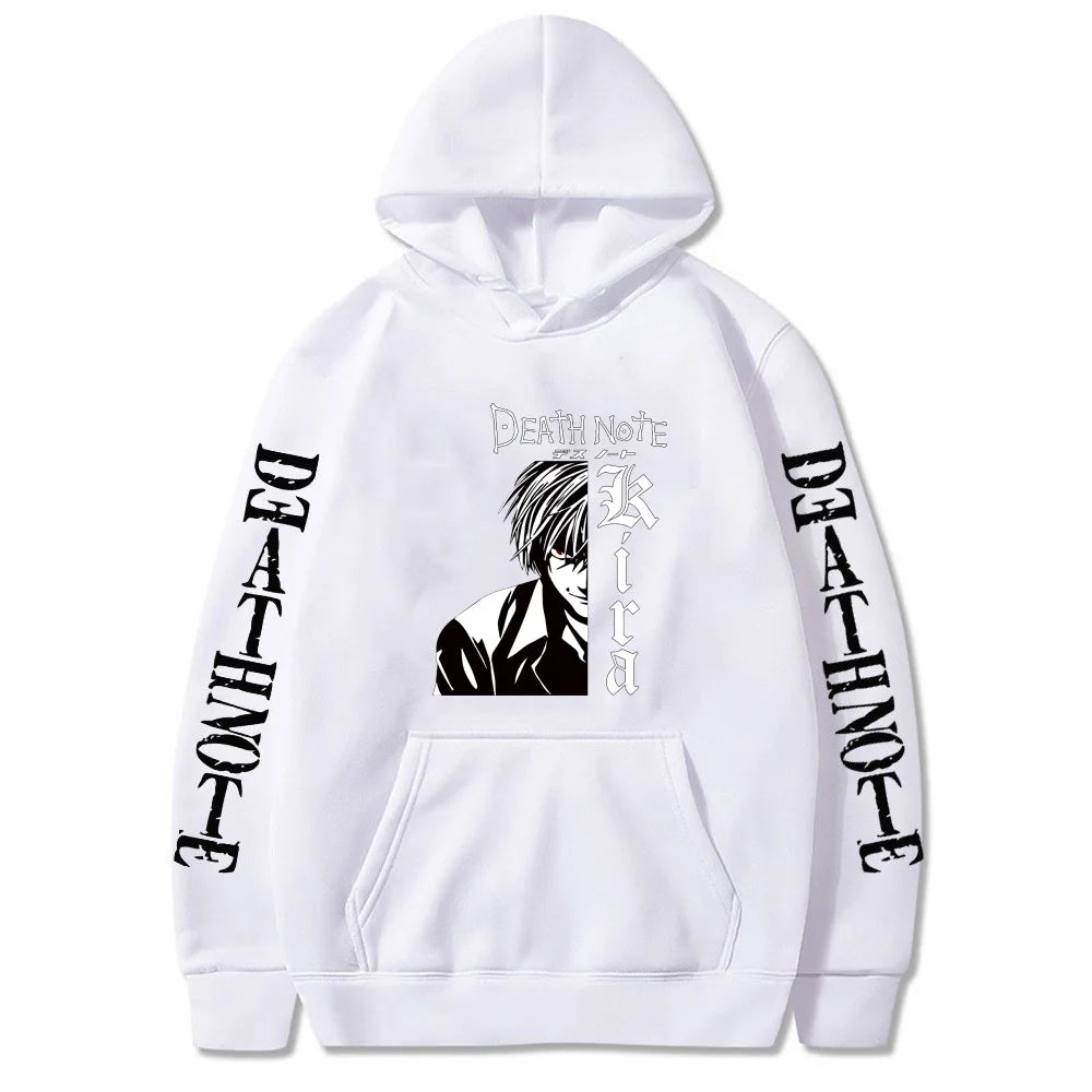 Death Note Japanese Anime Hoodie Fashion  Design Men's Women's Sweatshirt Autumn Winter Graphic Printing Sweatshirts for Fans