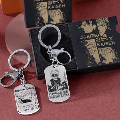 Jujutsu Kaisen Gojo Satoru keychain chain pendant anime cartoon two-dimensional titanium steel school bag jewelry holiday gift