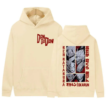 Anime Dandadan Okarun Dan Da Dan Graphic Hoody Men Women Clothing Hip Hop Oversized Sweatshirt Fashion High Quality Fleece Hoody