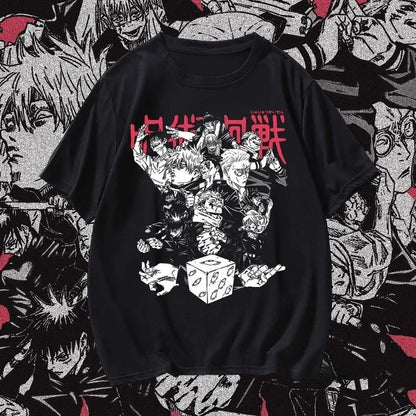 Jujutsu Kaisen short-sleeved T-shirt men's summer Fushiguro Megumi Gojo Satoru Tiger Stick Hisahi surrounding clothes T-shirt