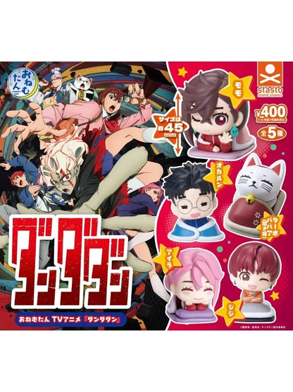 Stand stones capsule toys cute Onemutan Dandadan Okarun Momo Ken Takakura Aira Jiji beckoning cat anime sleeping figures