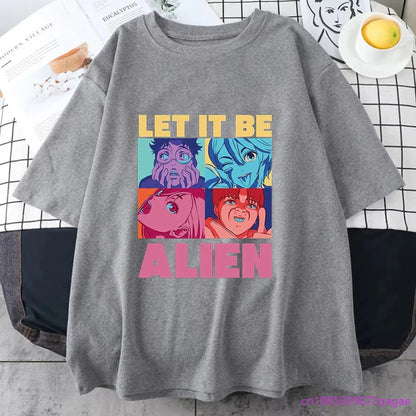 New Anime DAN DA DAN Printed T-shirt for Both Men and Women Casual Comfortable Round Neck Short Sleeve Shirt Loose T-shirt Tops