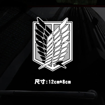 Attack on Titan Anime Sticker Investigation Corps Sticker for Motorcycle Trunk Wall Laptop Stickers Waterproof Stickers