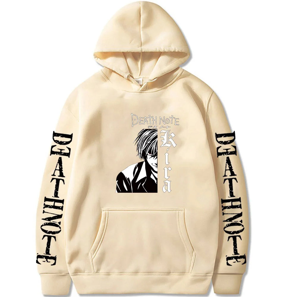 Death Note Japanese Anime Hoodie Fashion  Design Men's Women's Sweatshirt Autumn Winter Graphic Printing Sweatshirts for Fans
