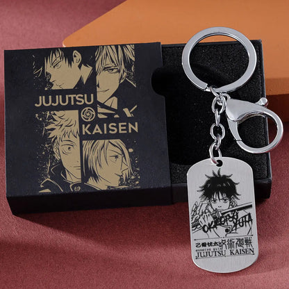 Jujutsu Kaisen Gojo Satoru keychain chain pendant anime cartoon two-dimensional titanium steel school bag jewelry holiday gift
