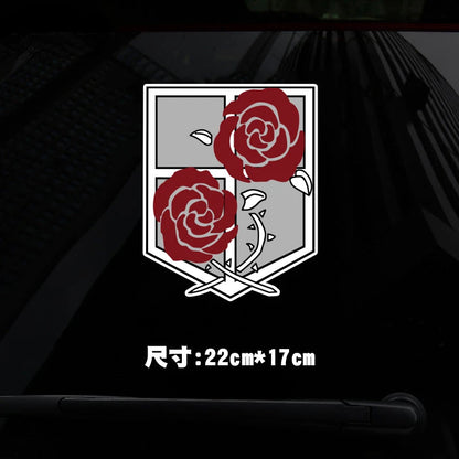 Attack on Titan Anime Sticker Investigation Corps Sticker for Motorcycle Trunk Wall Laptop Stickers Waterproof Stickers