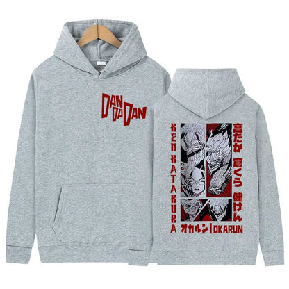 Anime Dandadan Okarun Dan Da Dan Graphic Hoody Men Women Clothing Hip Hop Oversized Sweatshirt Fashion High Quality Fleece Hoody