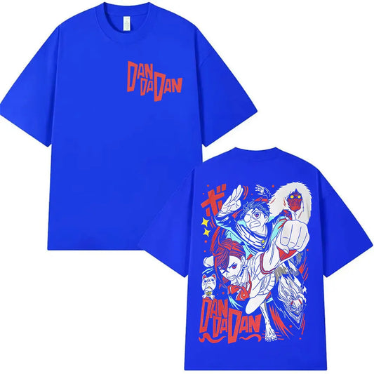 Japan Anime Dandadan Okarun Dan Da Dan Graphic T Shirt Mens Women High Quality Cotton T Shirts Casual Hot Sale Short Sleeve Tees