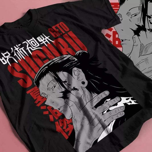 Jujutsu Kaisen Shirt Getou Jjk Anime Men's T-shirt Summer New Men's and Women's Streetwear