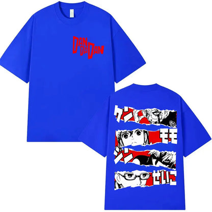 Japan Anime Dandadan Okarun Dan Da Dan Graphic Cover T Shirt Men Women Vintage Oversized T-Shirt O-Neck High Quality Cotton Tees