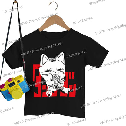 Dan Da Dan Anime Boys Girls T-shirts Japanese Manga Dandadan Children's Clothing Cute Cartoon Graphic Print Kids Y2K Tops
