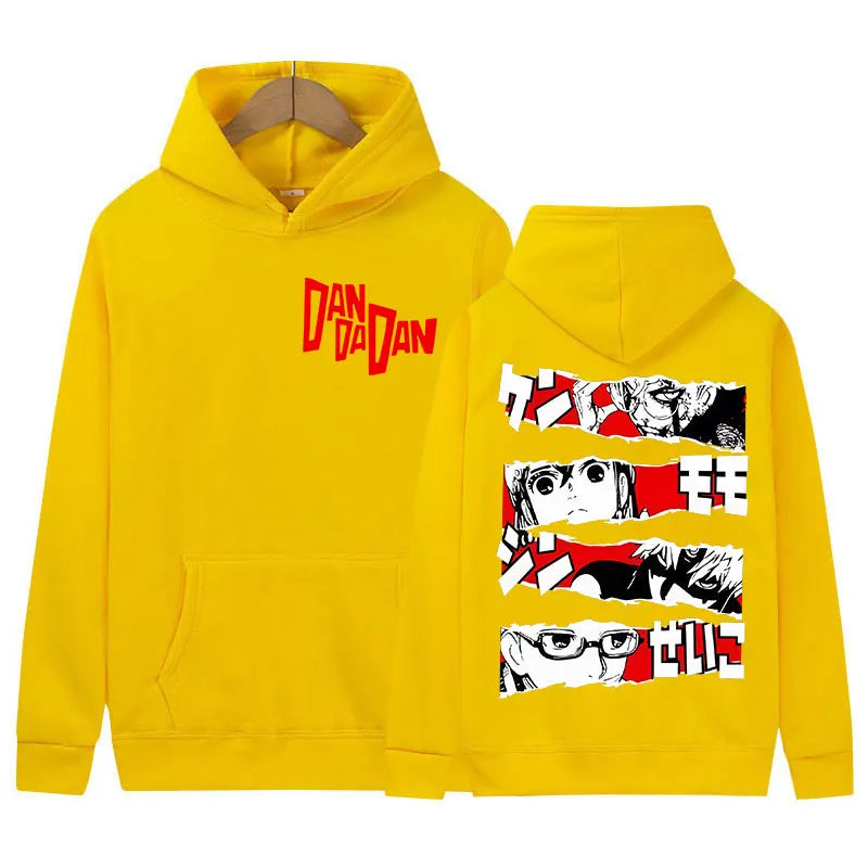 Anime Dandadan Okarun Dan Da Dan Graphic Hoody Men Women Clothing Fashion Harajuku Sweatshirt Casual Oversized Long Sleeve Hoody