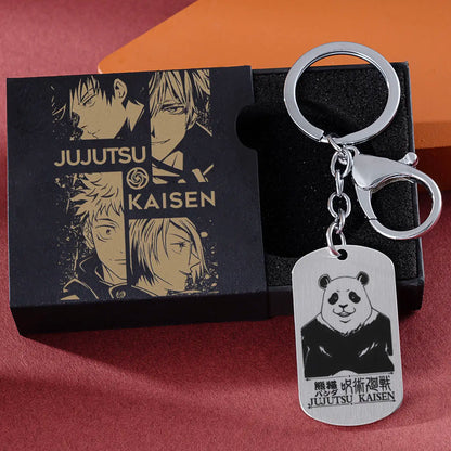 Jujutsu Kaisen Gojo Satoru keychain chain pendant anime cartoon two-dimensional titanium steel school bag jewelry holiday gift