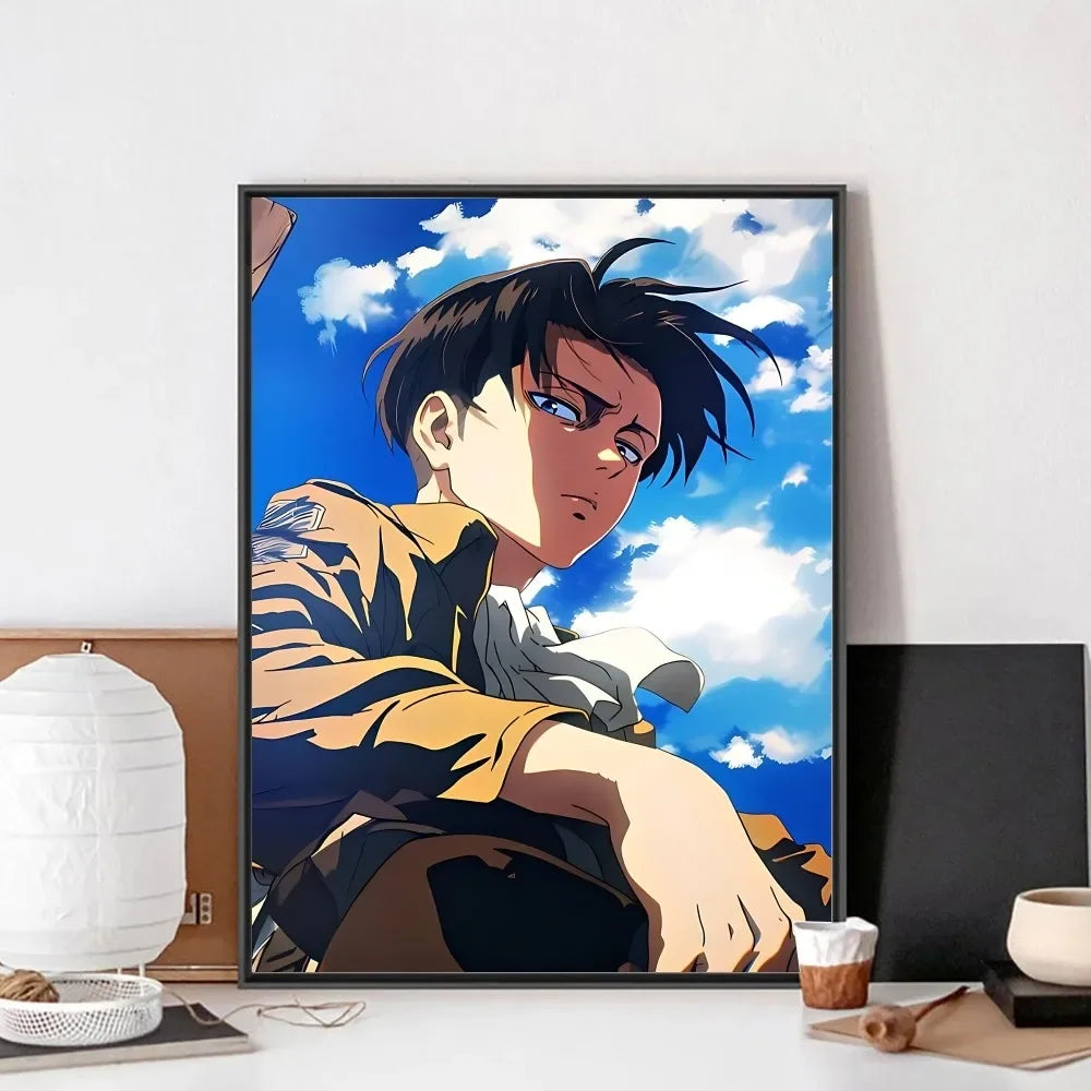 MINISO 5D DIY Levi Ackerman Attack On Titan Mosaic Club Bar Wall Art Painting Bedroom Study Home Décor