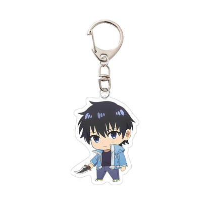 Anime Solo Leveling Figur Peripherals Acrylic Keychain Pendant Sung Jin Woo Sung Jin Ah Yoo Jin Ho Statue Bag Accessories Toys