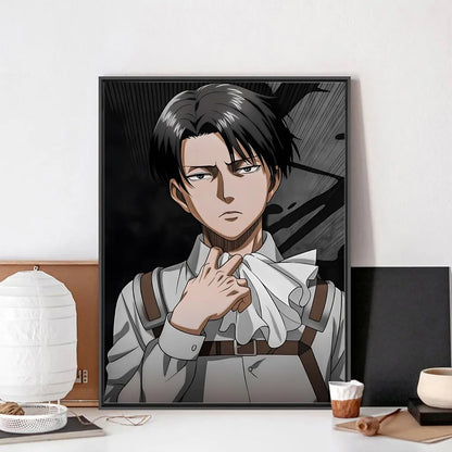 MINISO 5D DIY Levi Ackerman Attack On Titan Mosaic Club Bar Wall Art Painting Bedroom Study Home Décor