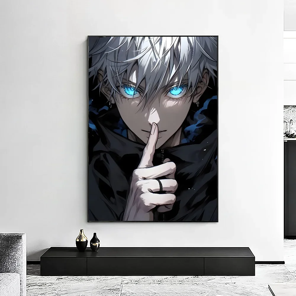 Jujutsu Kaisen Satoru Gojo Poster Minimalist Aesthetics Print Canvas Painting for Living Room Modern Home Decor