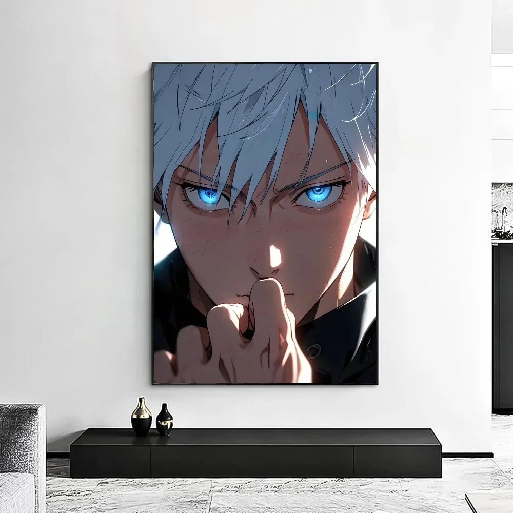 Jujutsu Kaisen Satoru Gojo Poster Minimalist Aesthetics Print Canvas Painting for Living Room Modern Home Decor