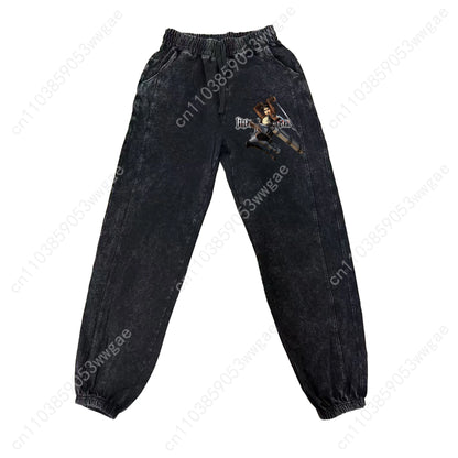 Attack On Titan Pants Mens Womans Teenagers Retro Vintage Trousers Cotton High Quality Elastic Sweatpant Anime Custom Made Pant