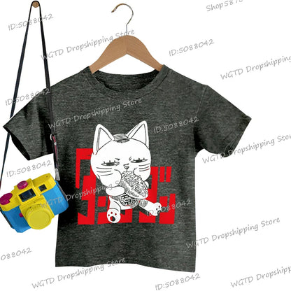Dan Da Dan Anime Boys Girls T-shirts Japanese Manga Dandadan Children's Clothing Cute Cartoon Graphic Print Kids Y2K Tops