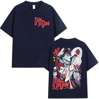 Japan Anime Dandadan Okarun Dan Da Dan Graphic T Shirt Mens Women High Quality Cotton T Shirts Casual Hot Sale Short Sleeve Tees