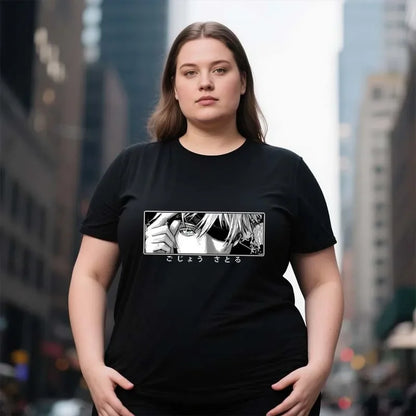 Plus Size T Shirts Fashion Summer Funny Anime Satoru Gojo Jujutsu Kaisen T Shirt Short Sleeve Sport Casual T Shirt Sport Tops