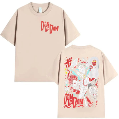 Japan Anime Dandadan Okarun Dan Da Dan Graphic T Shirt Mens Women High Quality Cotton T Shirts Casual Hot Sale Short Sleeve Tees