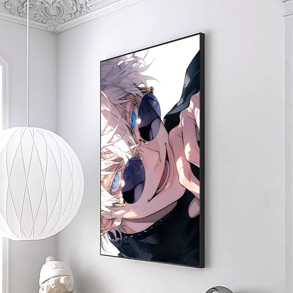 Jujutsu Kaisen Satoru Gojo Poster Minimalist Aesthetics Print Canvas Painting for Living Room Modern Home Decor