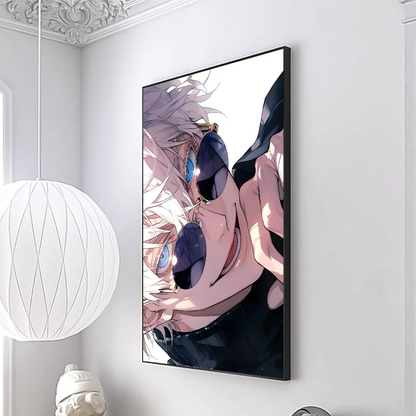 Jujutsu Kaisen Satoru Gojo Poster Minimalist Aesthetics Print Canvas Painting for Living Room Modern Home Decor