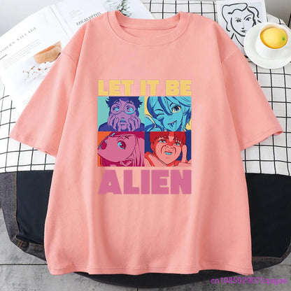 New anime DAN DA DAN printed T-shirt for both men and women casual comfortable round neck short sleeve shirt loose T-shirt tops