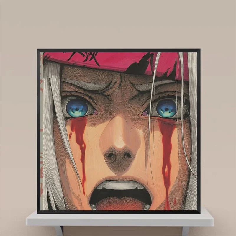 Anime Naruto HD Poster Retro Art Prints Home Living Room Wall Art Decorative Murals sketch Canvas Painting Wall Decor Aesthetics