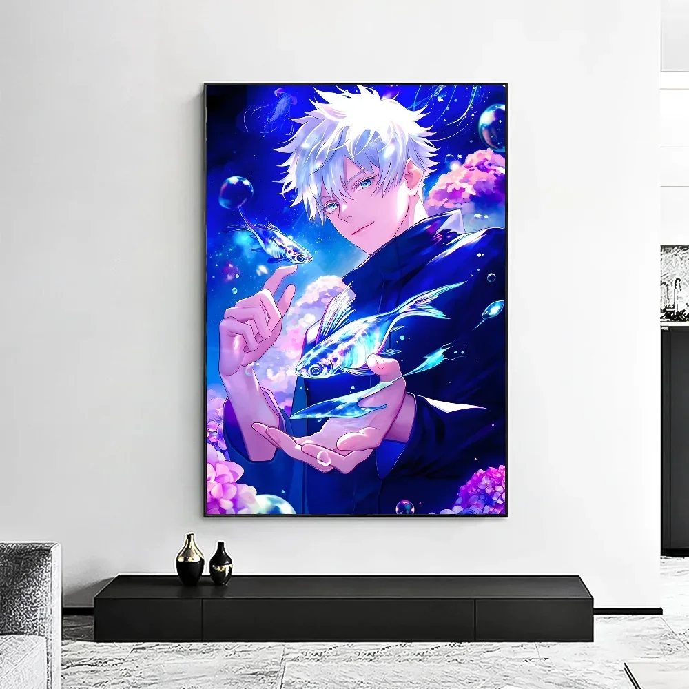 Jujutsu Kaisen Satoru Gojo Poster Minimalist Aesthetics Print Canvas Painting for Living Room Modern Home Decor