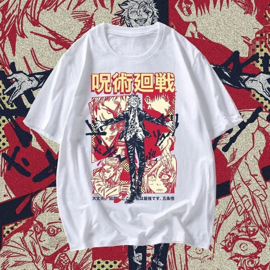Jujutsu Kaisen short-sleeved T-shirt men's summer Fushiguro Megumi Gojo Satoru Tiger Stick Hisahi surrounding clothes T-shirt