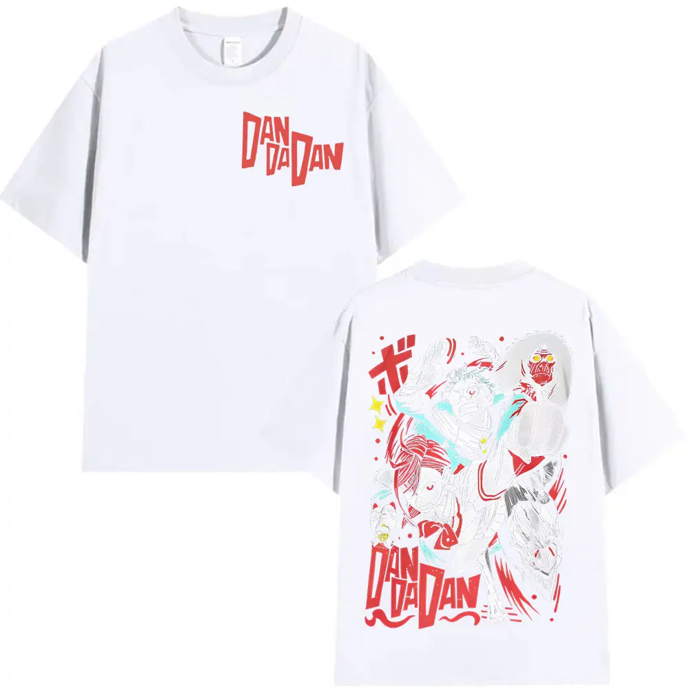 Japan Anime Dandadan Okarun Dan Da Dan Graphic T Shirt Mens Women High Quality Cotton T Shirts Casual Hot Sale Short Sleeve Tees
