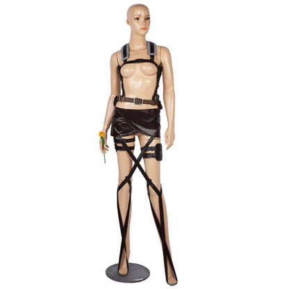 Jacket Pants Shingeki no Kyojin Cosplay Costumes Recon Corps Harness Belt Apron Skirt Scouting Legion Cape Cloak vl;6