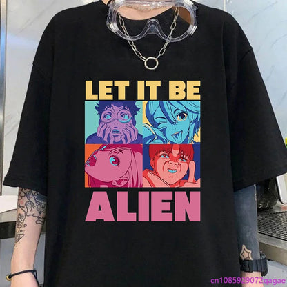 New anime DAN DA DAN printed T-shirt for both men and women casual comfortable round neck short sleeve shirt loose T-shirt tops