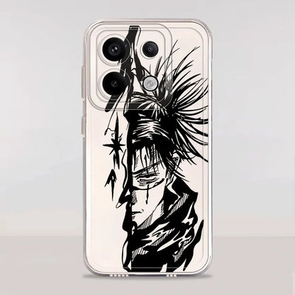 Jujutsu Cool Kaisen Satoru Gojo Case for Xiaomi Poco X5 X3 NFC X4 GT X4 M3 X3 Pro Clear Soft