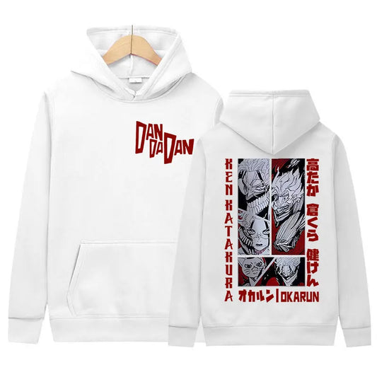 Anime Dandadan Okarun Dan Da Dan Graphic Hoody Men Women Clothing Hip Hop Oversized Sweatshirt Fashion High Quality Fleece Hoody