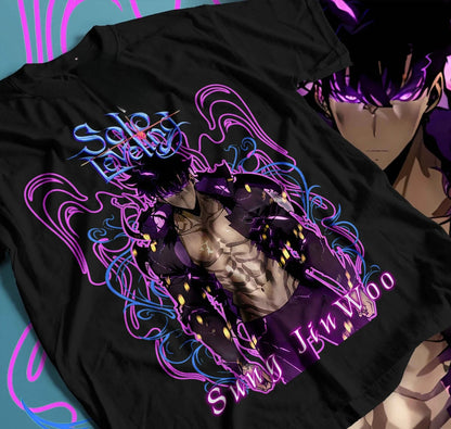 Solo Leveling T-Shirt Sung Jinwoo Liu Zhigang Anime Jonas Reiji Shirt Gift 129  T-Shirt Limited Edition Collection