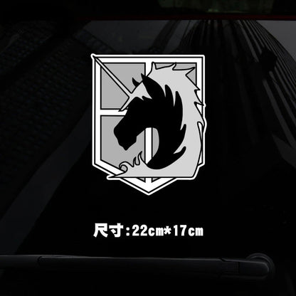 Attack on Titan Anime Sticker Investigation Corps Sticker for Motorcycle Trunk Wall Laptop Stickers Waterproof Stickers