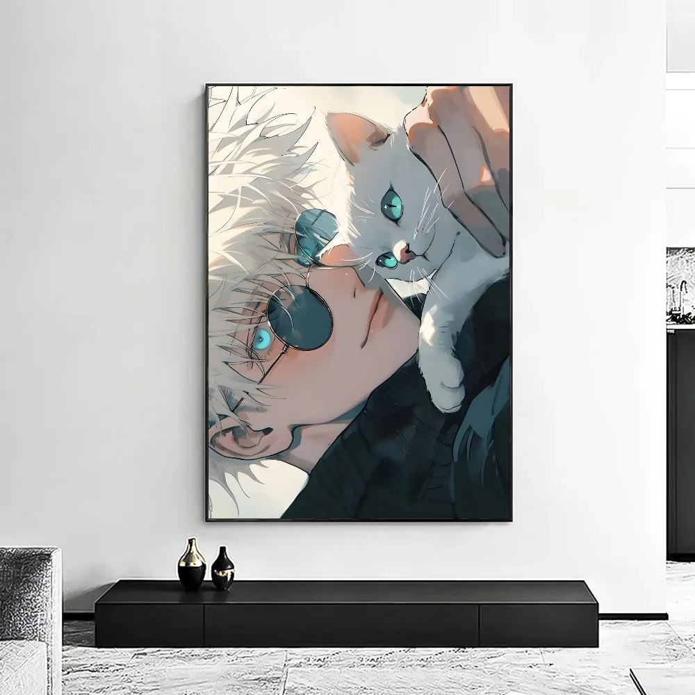 Jujutsu Kaisen Satoru Gojo Poster Minimalist Aesthetics Print Canvas Painting for Living Room Modern Home Decor